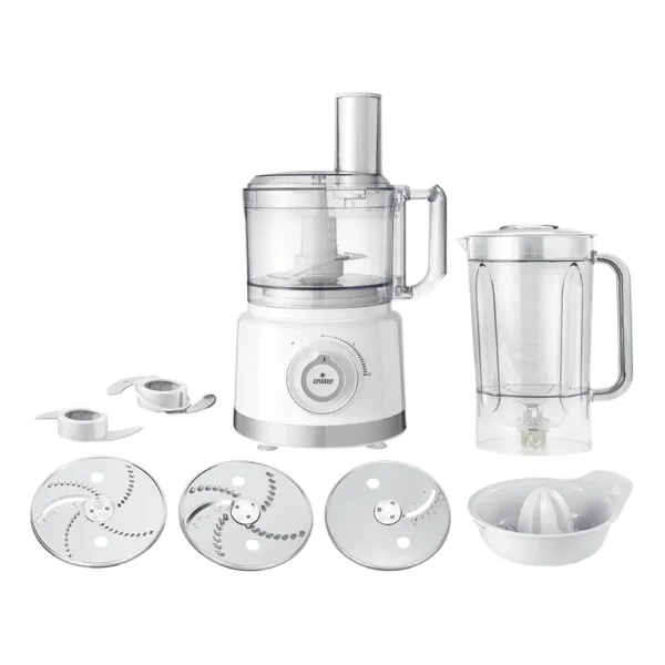Robot De Cuisine CRISTOR -750 W- 2.3 L Bol Blender – Blanc